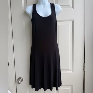 Willi Smith Little Black Dress Sleeveless Flowy Fit & Flare Midi M